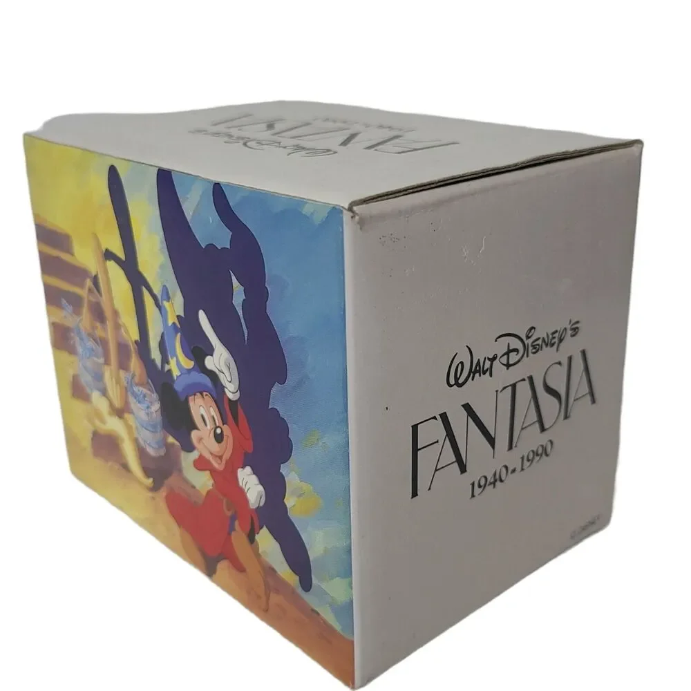 Vintage Disney Fantasia 50th Anniversary 1940-1990 Coffee Mug Original Box Japan